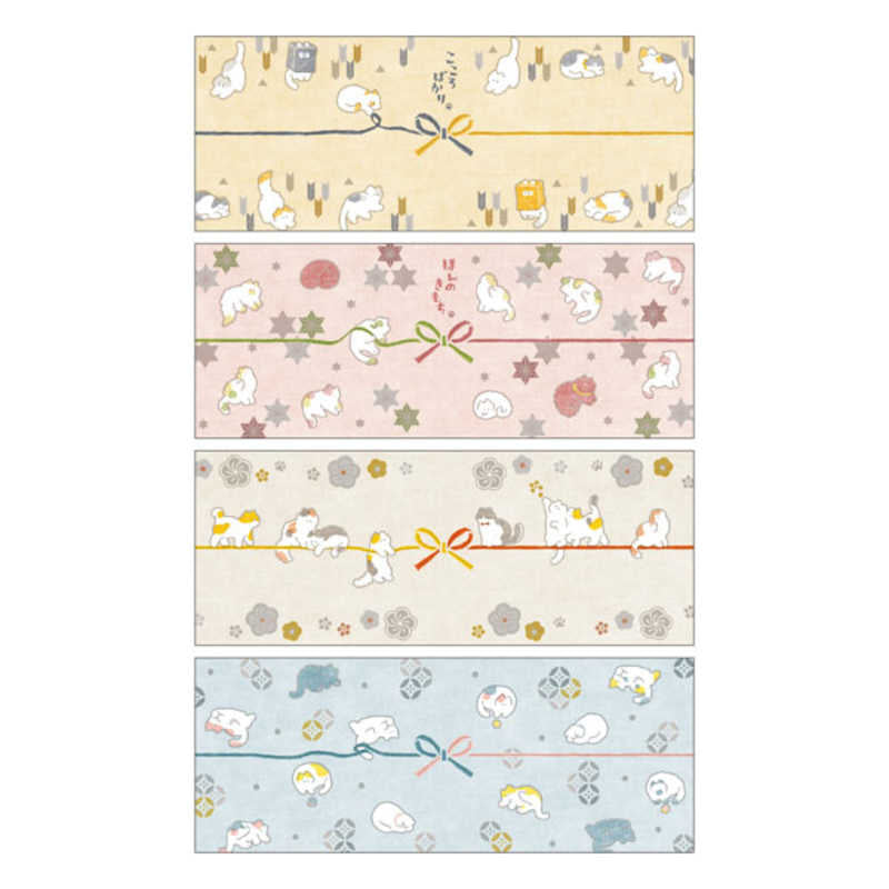 Japońskie Opaski Prezentowe z Papieru Washi - Kot Nyanko