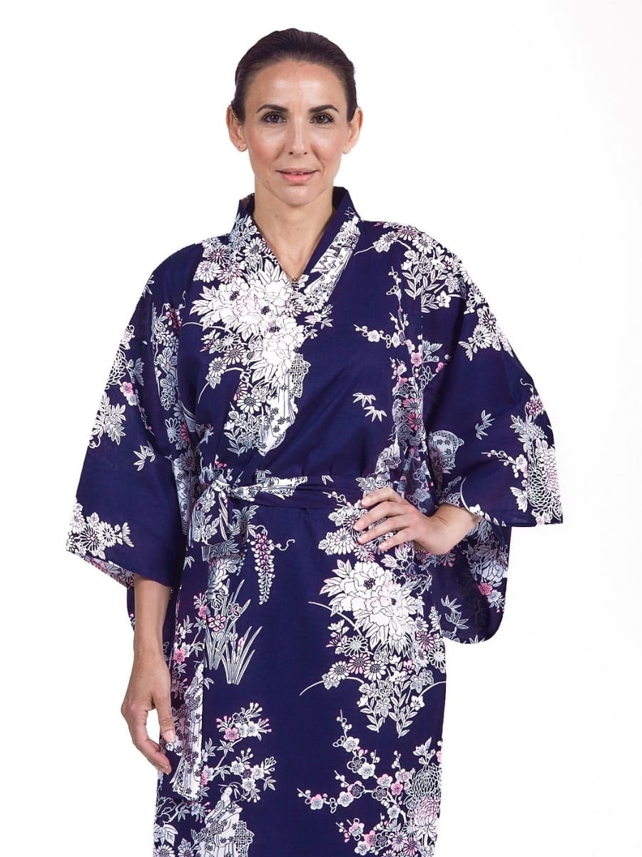 Kimono damskie Yukata Peony & Geisha