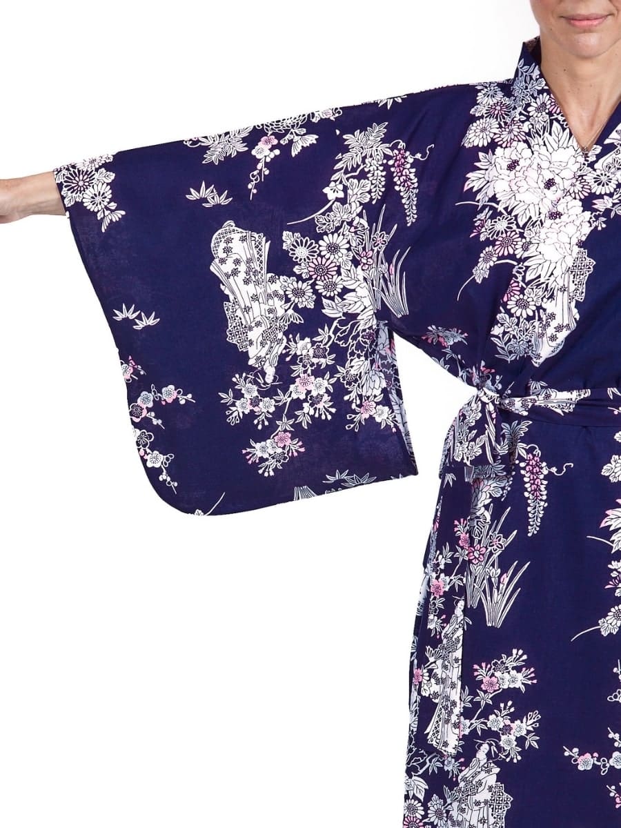 Kimono damskie Yukata Peony & Geisha