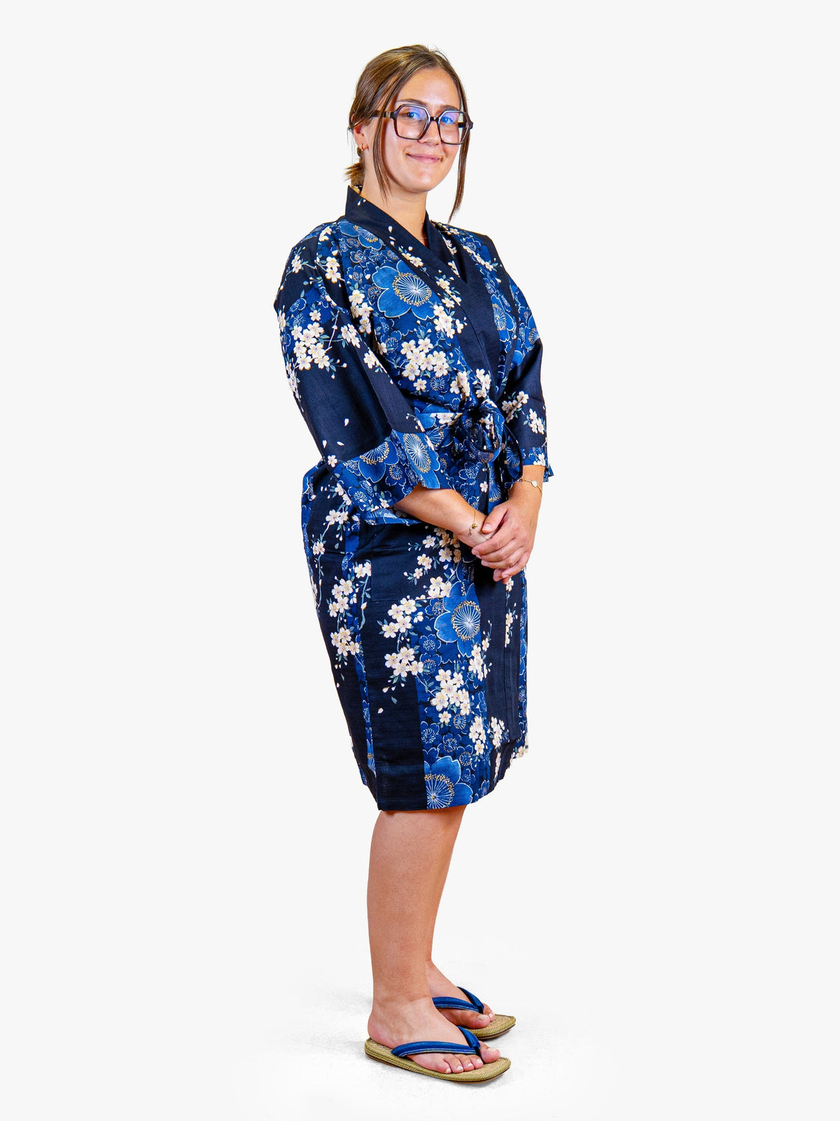 Kimono Happi Damskie – Niebieska Sakura