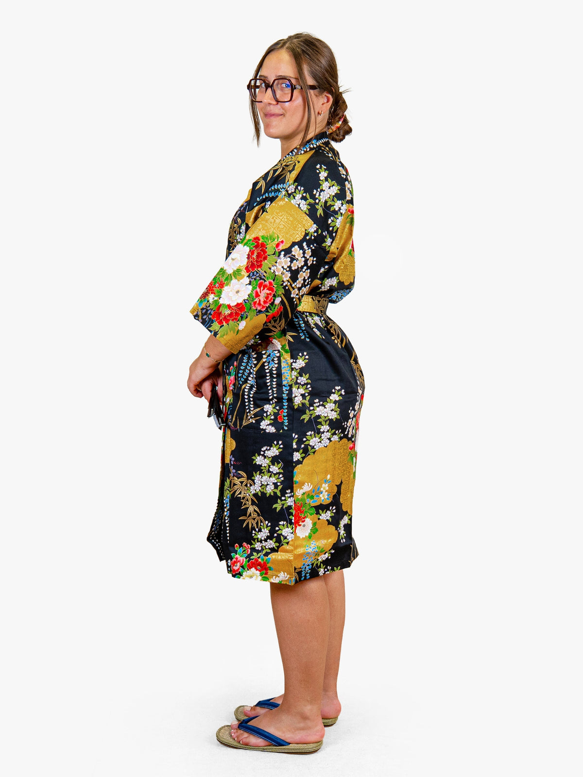 Kimono Happi Damskie – Złota Botan