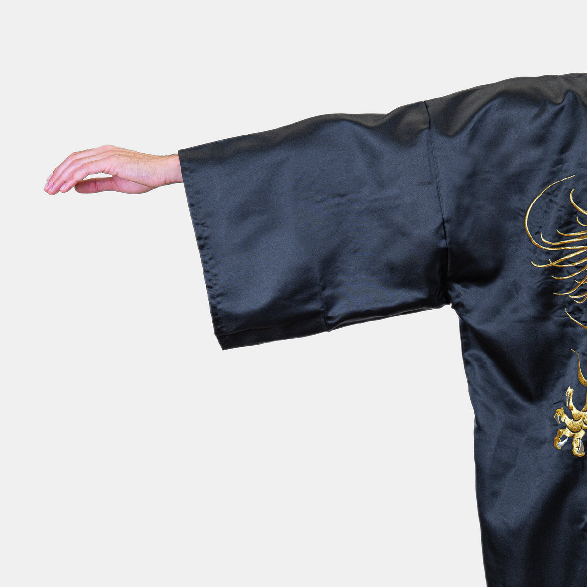 Kimono Happi Oversize Męskie - Złoty Smok