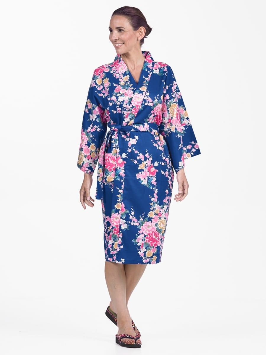 Kimono Happi Woman Botan to Uchōran Uniwersalny rozmiar
