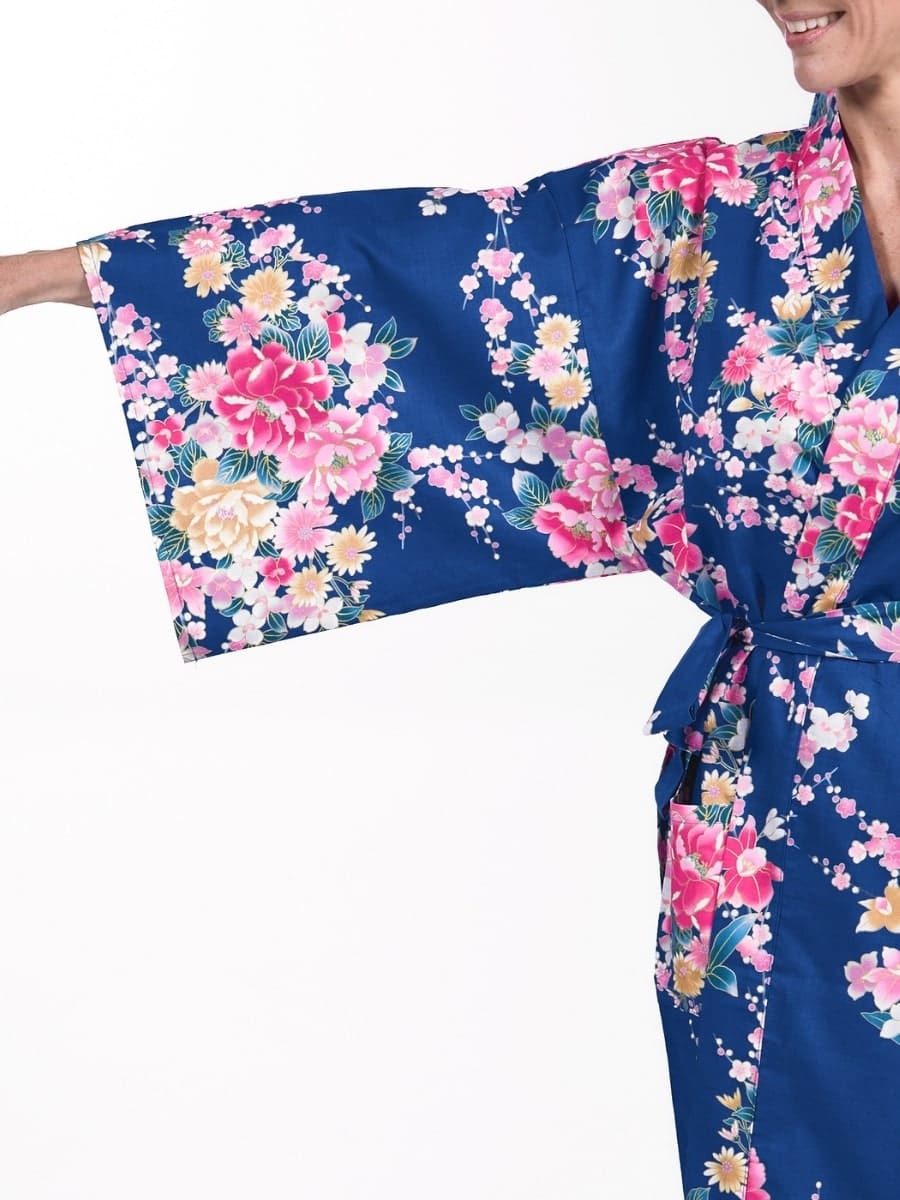 Kimono Happi Woman Botan to Uchōran Uniwersalny rozmiar
