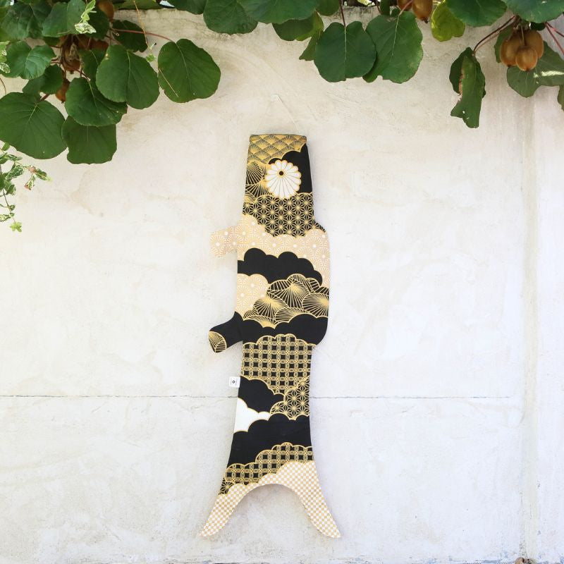 Koinobori Patchwork Black 100 cm