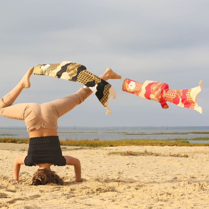 Koinobori Patchwork Red 100 cm