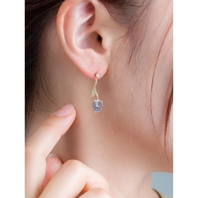 Kolczyki wiszące Pansy