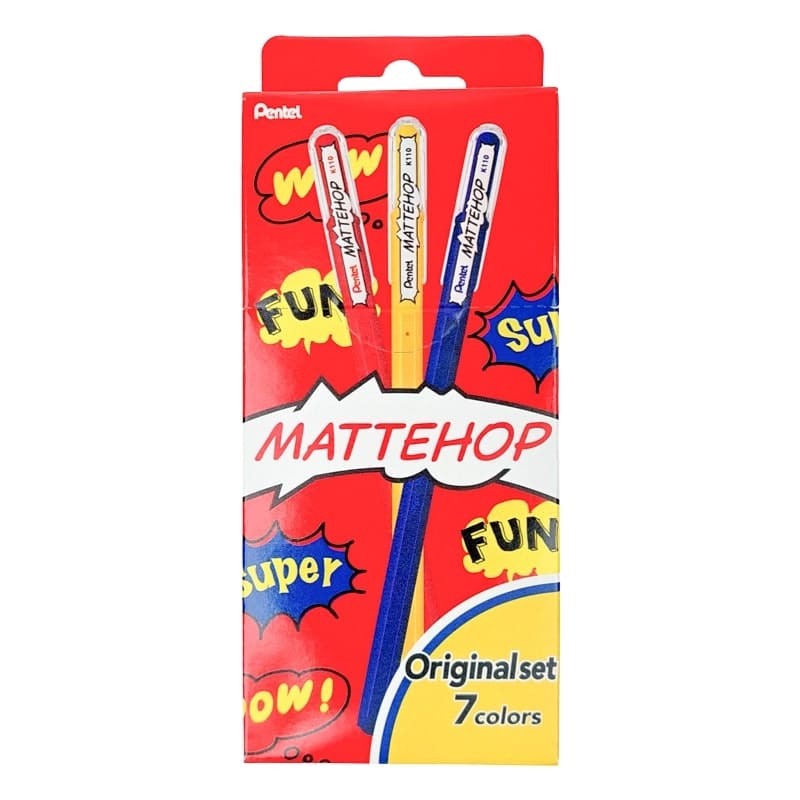 Kolorowe długopisy Pentel Mattehop Original Set