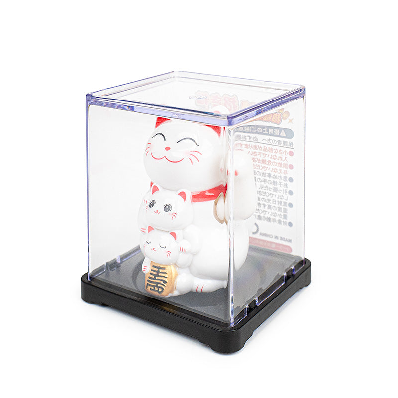Machający Solarny Kot Maneki Neko - Rodzina