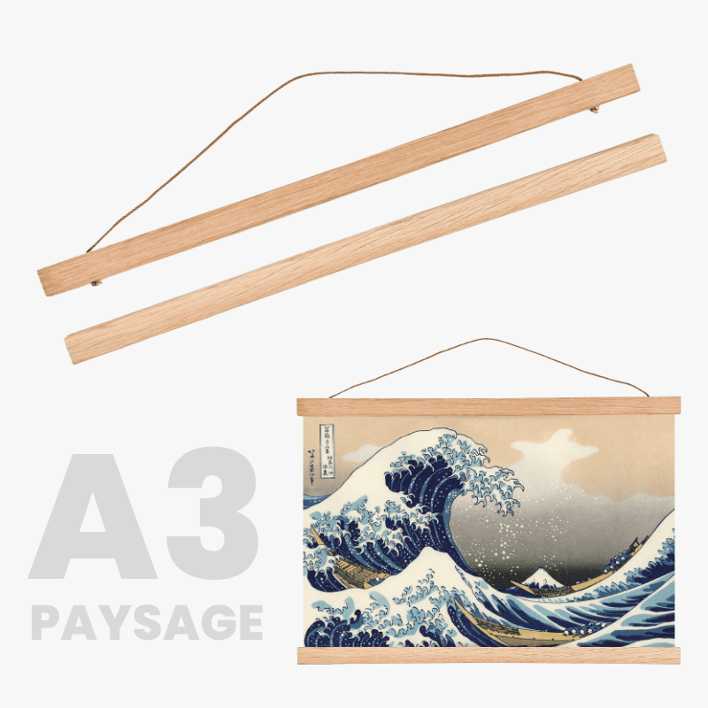 Magnetyczny drewniany uchwyt na plakat A3 Landscape