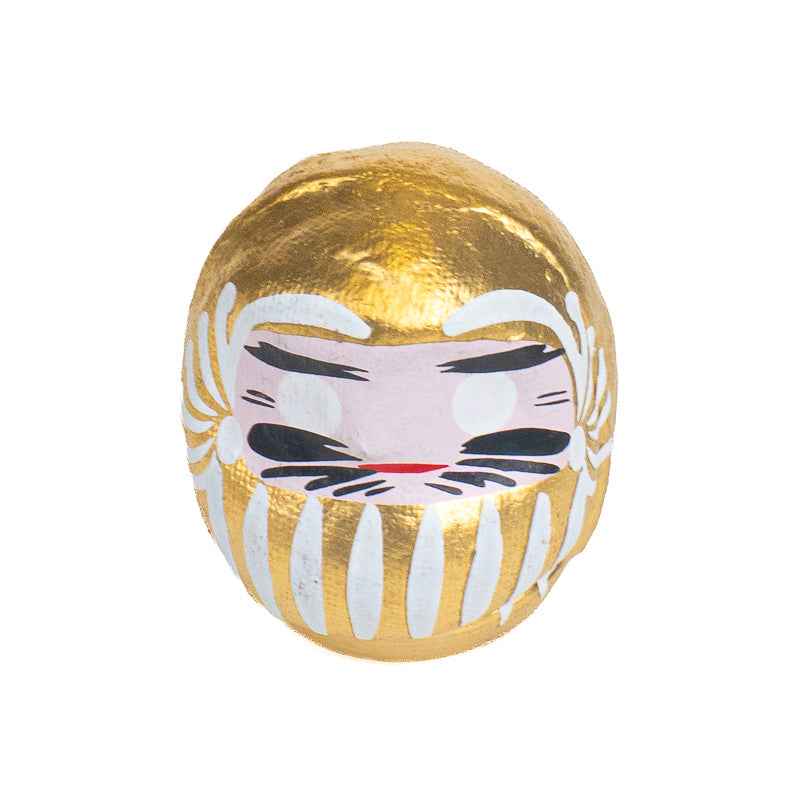 Mały Japoński Daruma 4 cm - Różne Kolory Złoty