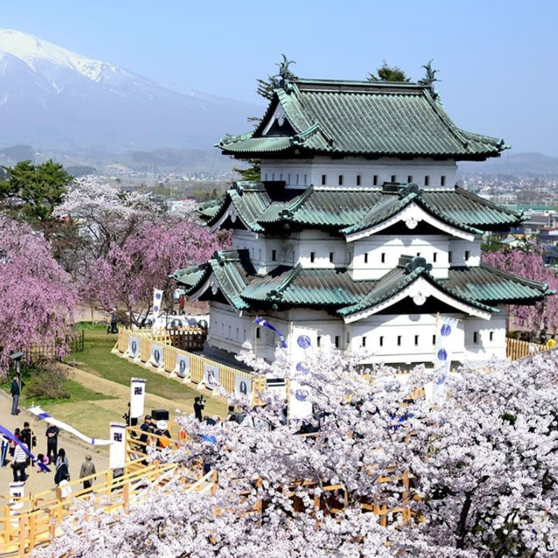 Japoński miniaturowy model - Zamek Hirosaki