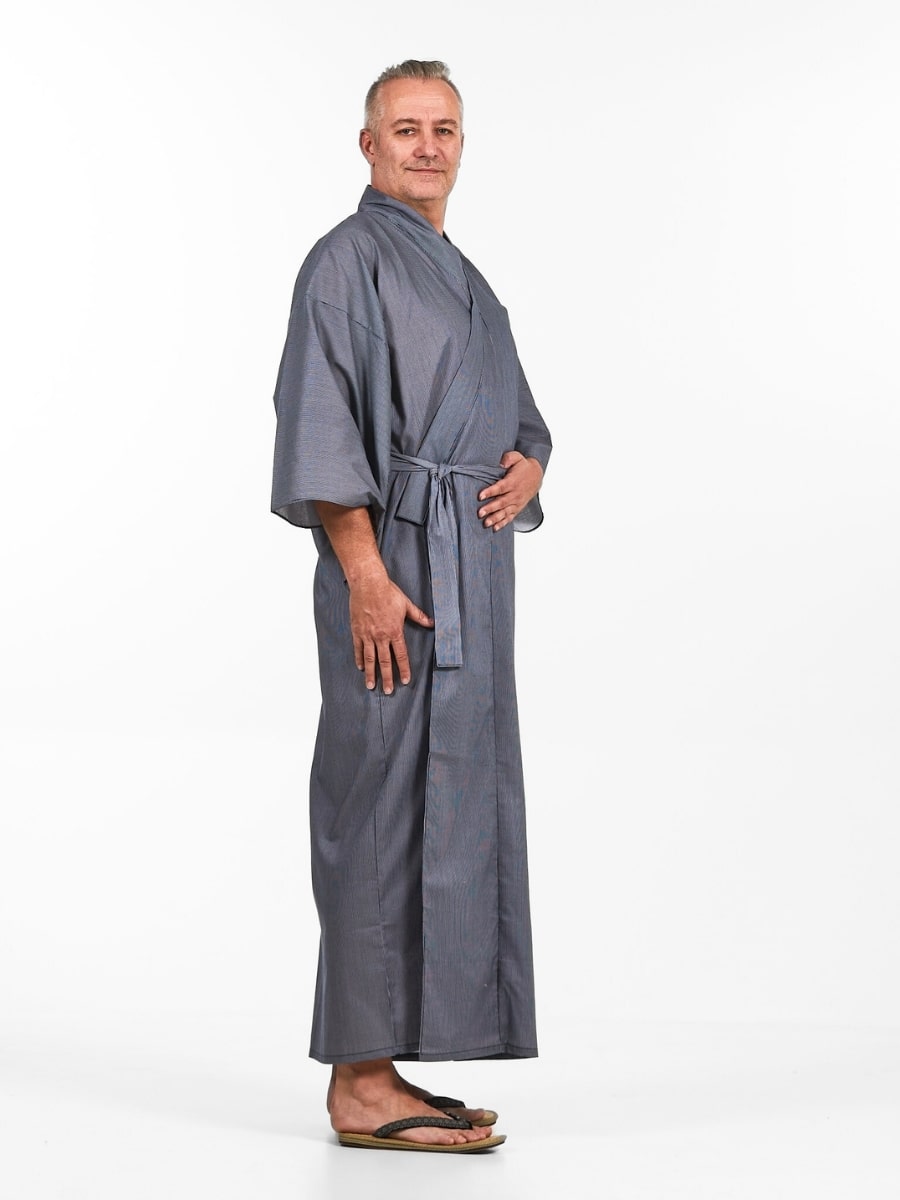 Męskia Yukata Kimono w Paski
