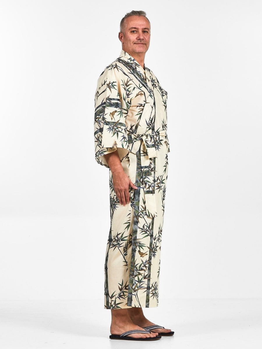 Męskie japońskie kimono bambusowe Uniwersalny rozmiar