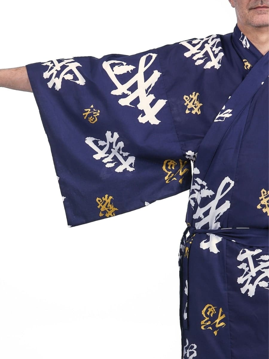 Męskie Yukata Kimono z motywem Kotobuki