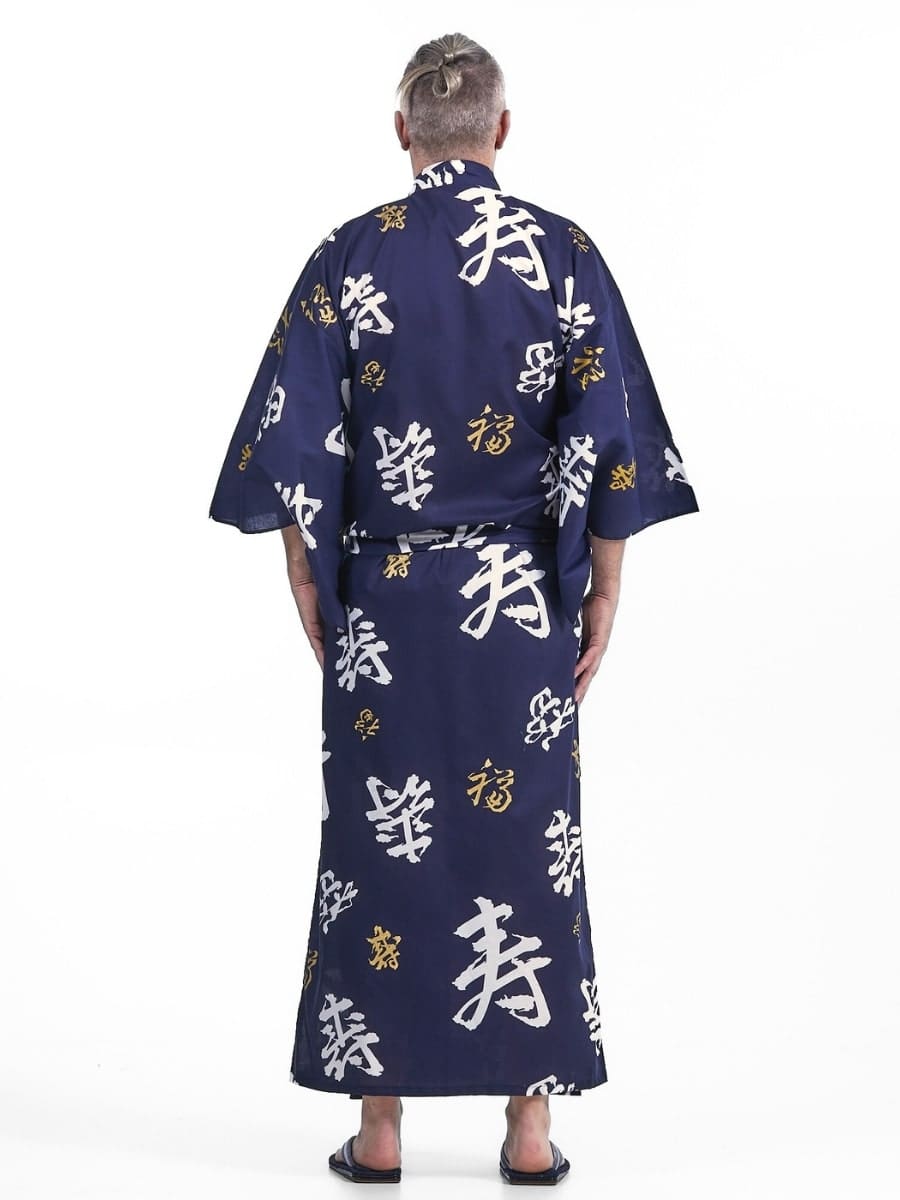 Męskie Yukata Kimono z motywem Kotobuki