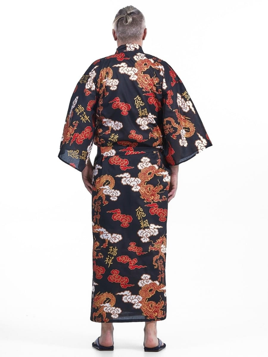 Męskie Yukata Kimono Ryū to Kumo