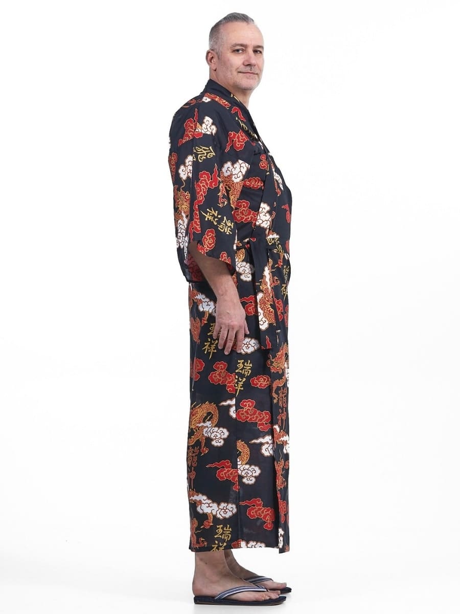 Męskie Yukata Kimono Ryū to Kumo