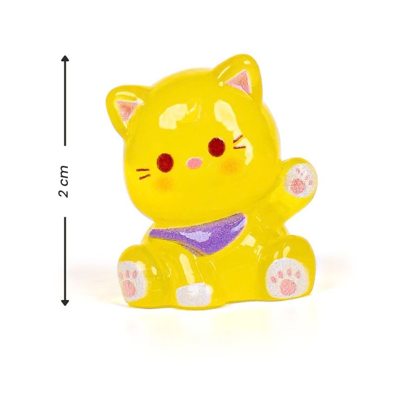 Mini Figurka - Kolorowy Świecący Kot