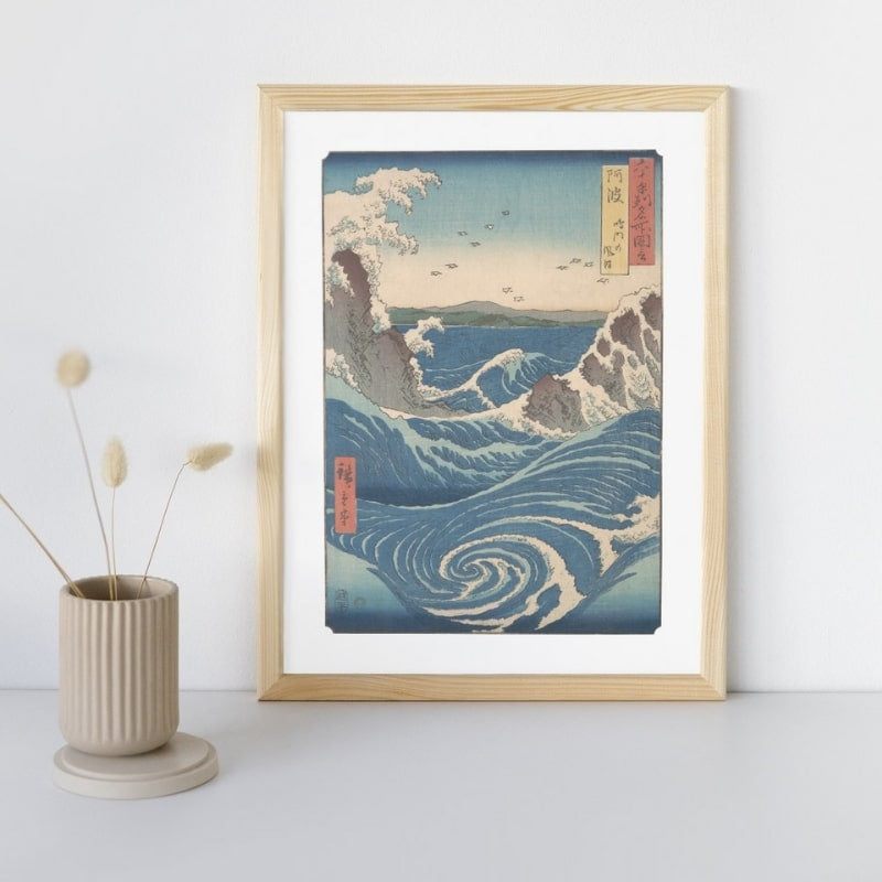 Naruto Japanese Swirl Print A3