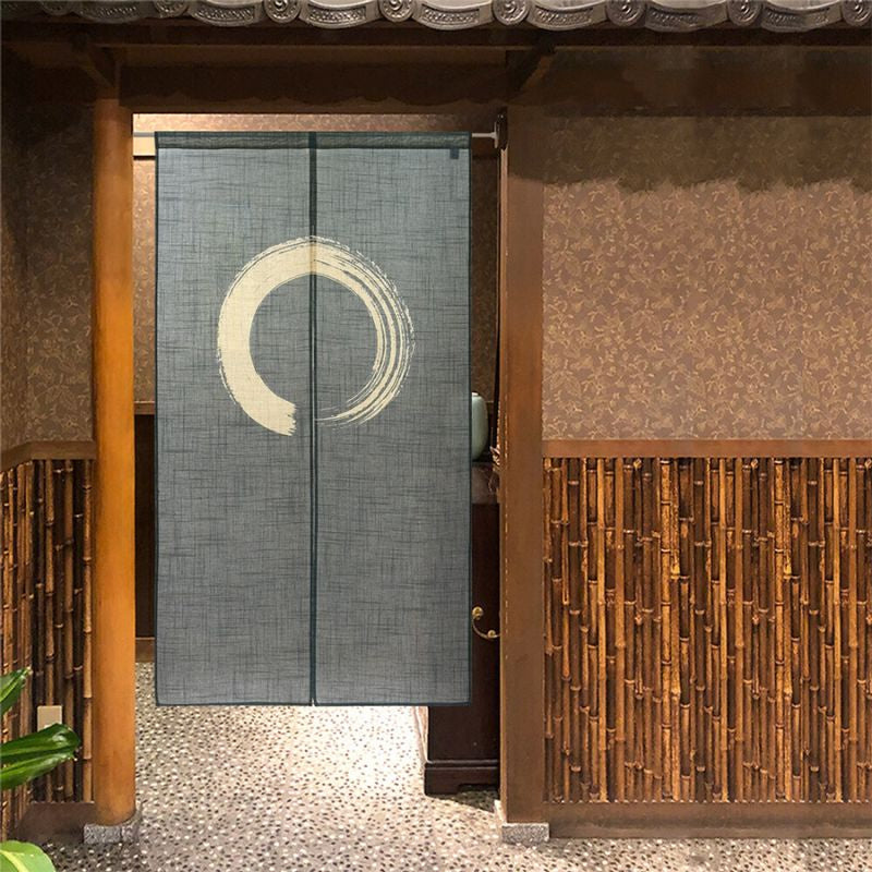 Noren Japanese Enso Blue 85 x 150 cm