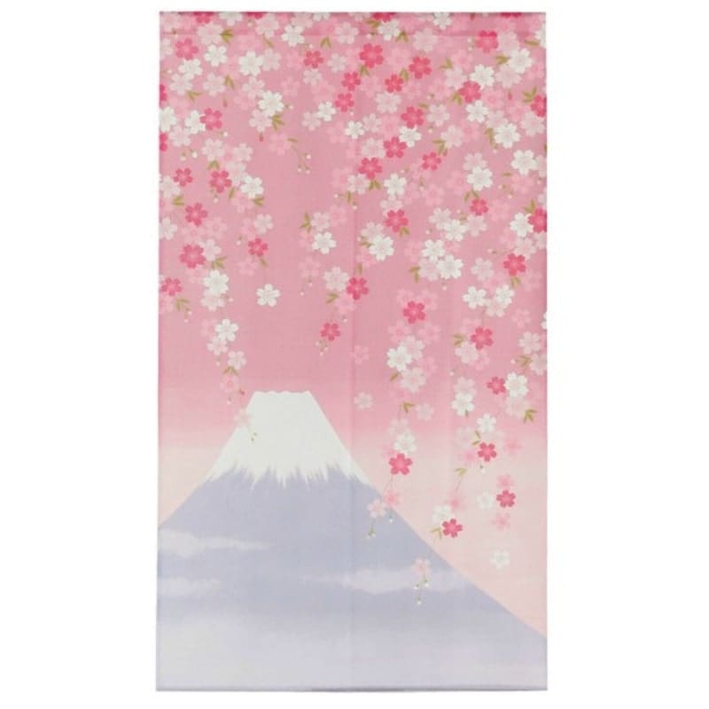 Noren Japanese Fuji Sakura 85 x 150 cm
