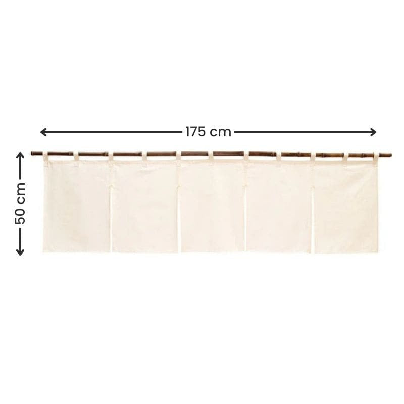 Noren Japanese Short Beige 175 x 50 cm
