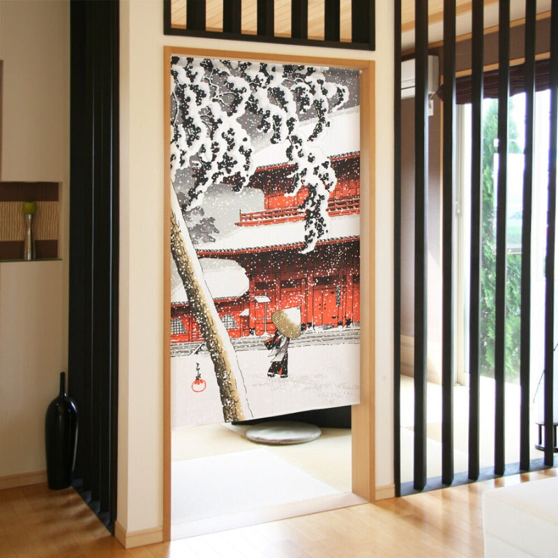 Noren Japanese Snow 85 x 150 cm