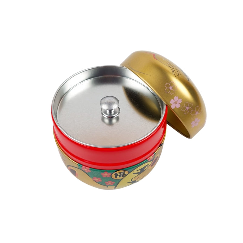 Okrągła pokrywka pudełka na herbatę