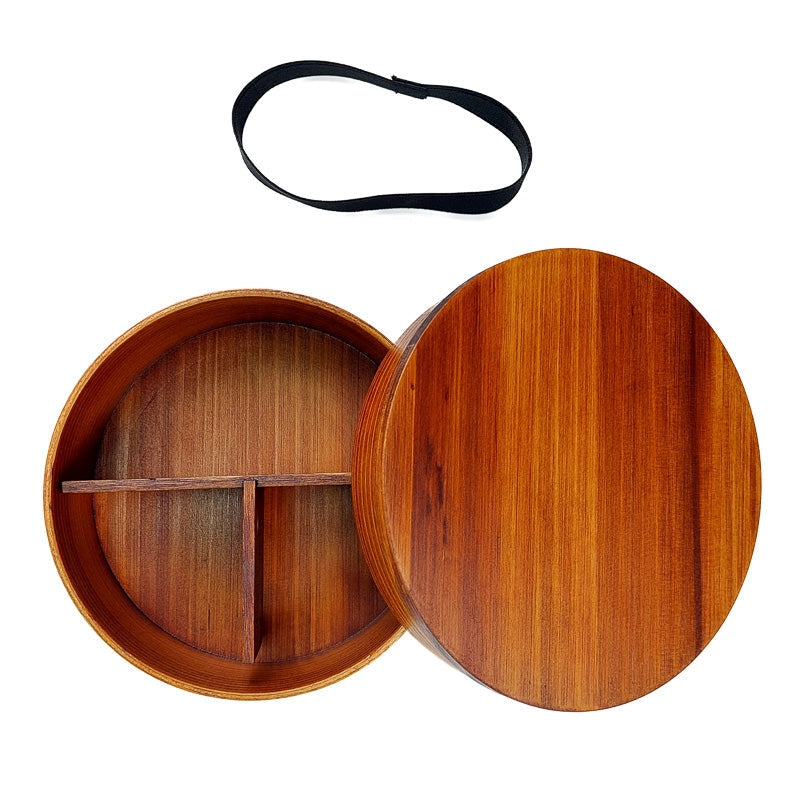 Okrągłe japońskie pudełko Bento