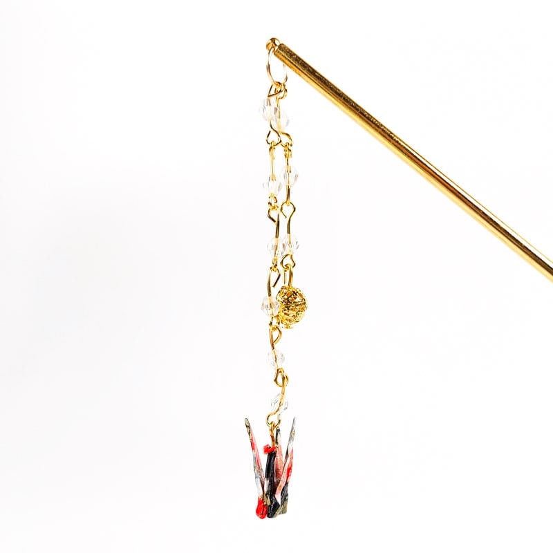 Origami Japanese Kanzashi Red