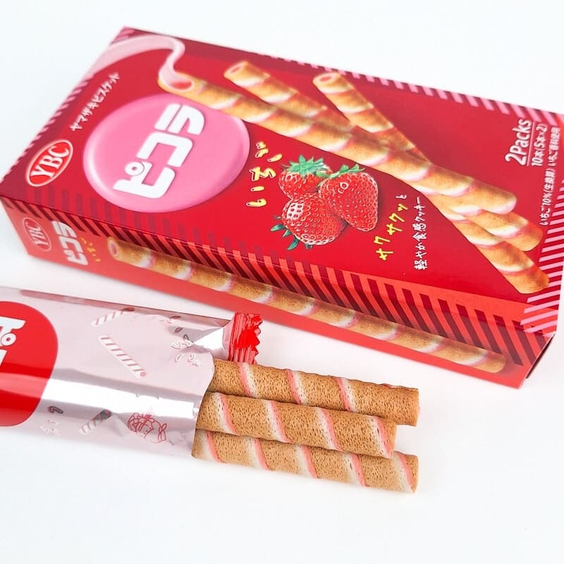 Picola Truskawkowe herbatniki w rolkach o smaku truskawkowym