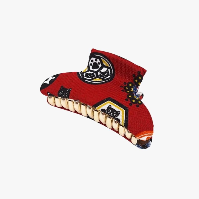 Japońska spinka do włosów w kształcie kota