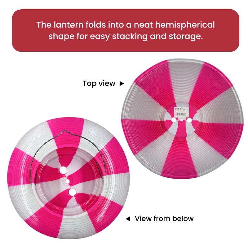 Różowa Japońska Latarnia Chochin