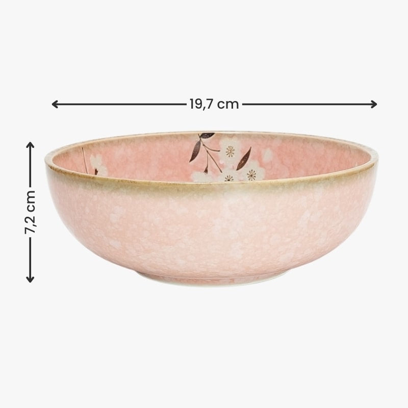 Pinku Sakura japońska miska Donburi