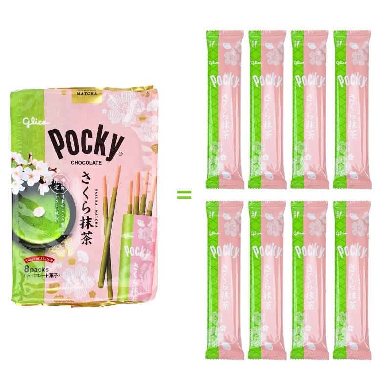 Pocky Biscuit Stick Sakura Matcha