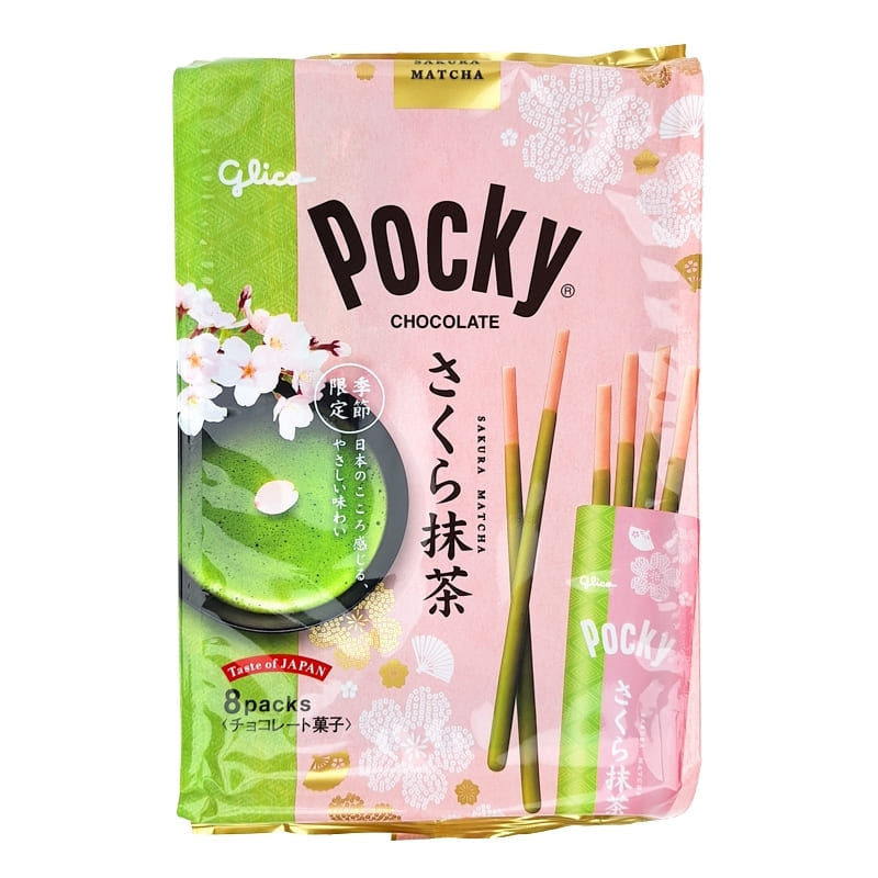 Pocky Biscuit Stick Sakura Matcha