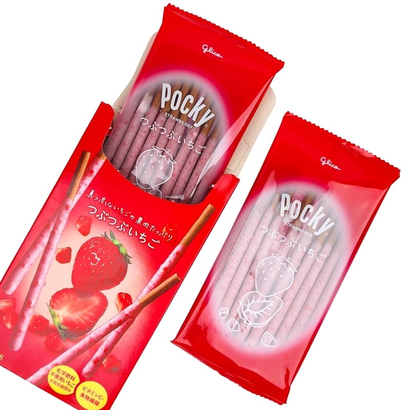 Pocky czekoladowe i truskawkowe