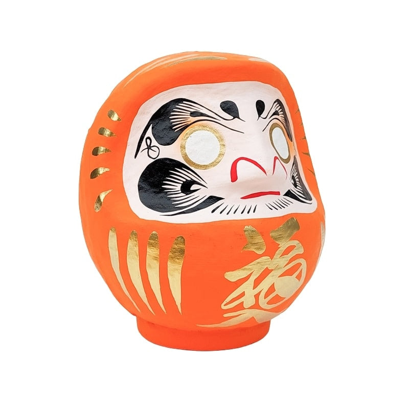 Pomarańczowa Daruma japońska od 9 do 15 cm