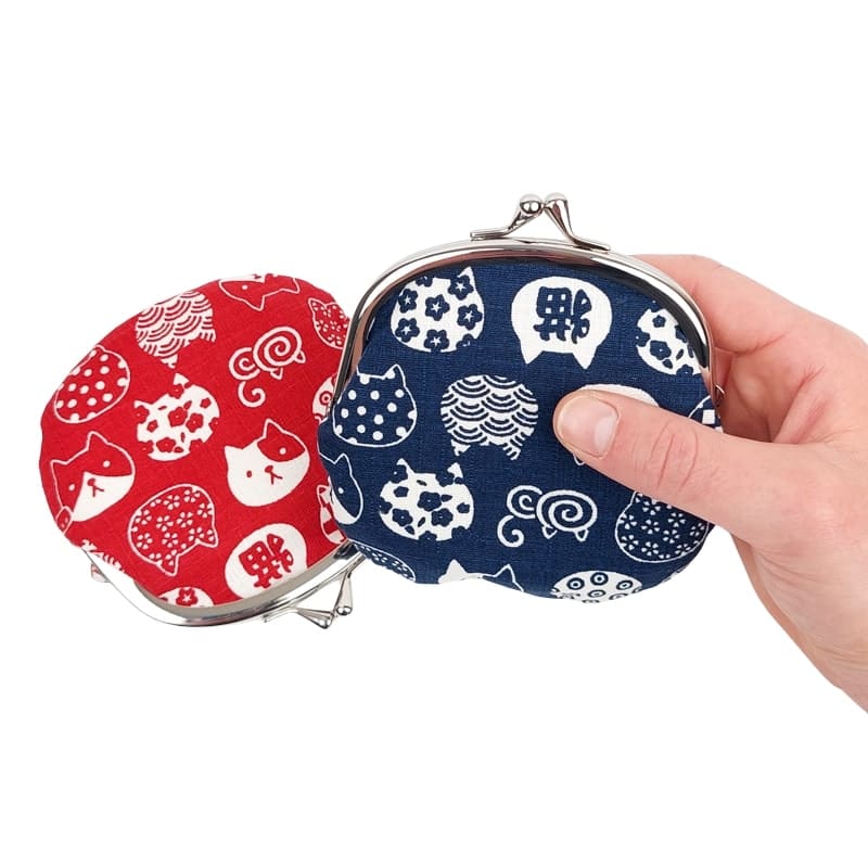 Portfel Gamaguchi Neko Blue