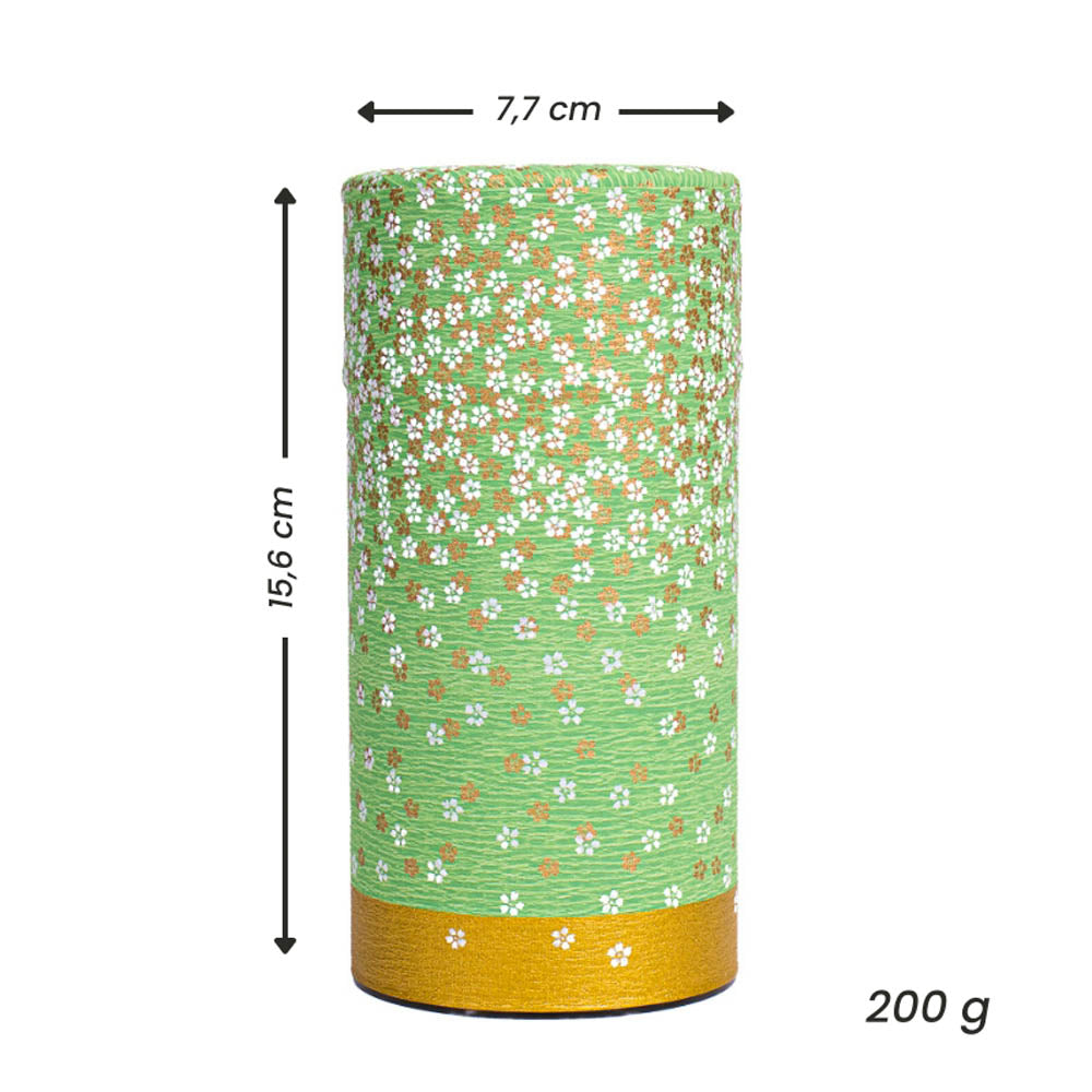 Puszka na Herbatę Washi - Hanazono Zielona