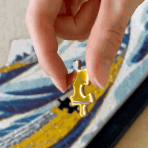 Puzzle Wielka Fala w Kanagawie - 1000 Elementów