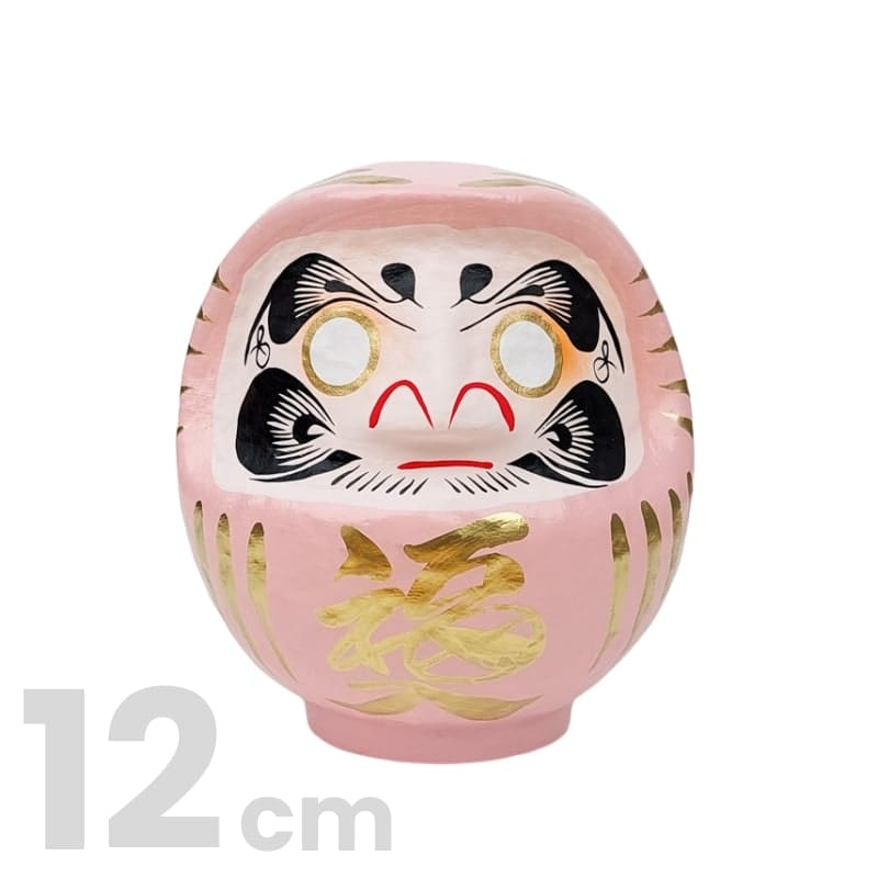 Różowa Daruma japońska od 9 do 15 cm 12 cm