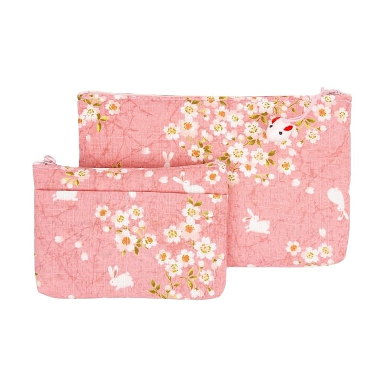 Różowa japońska kopertówka Usagi Sakura