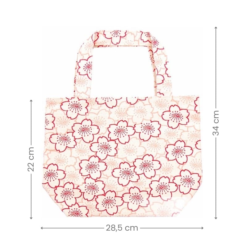 Różowa japońska torba na ramię Sakura