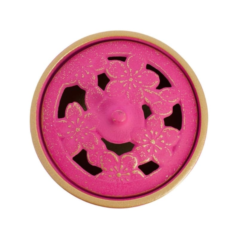 Różowy żeliwny palnik do kadzideł Iwachu