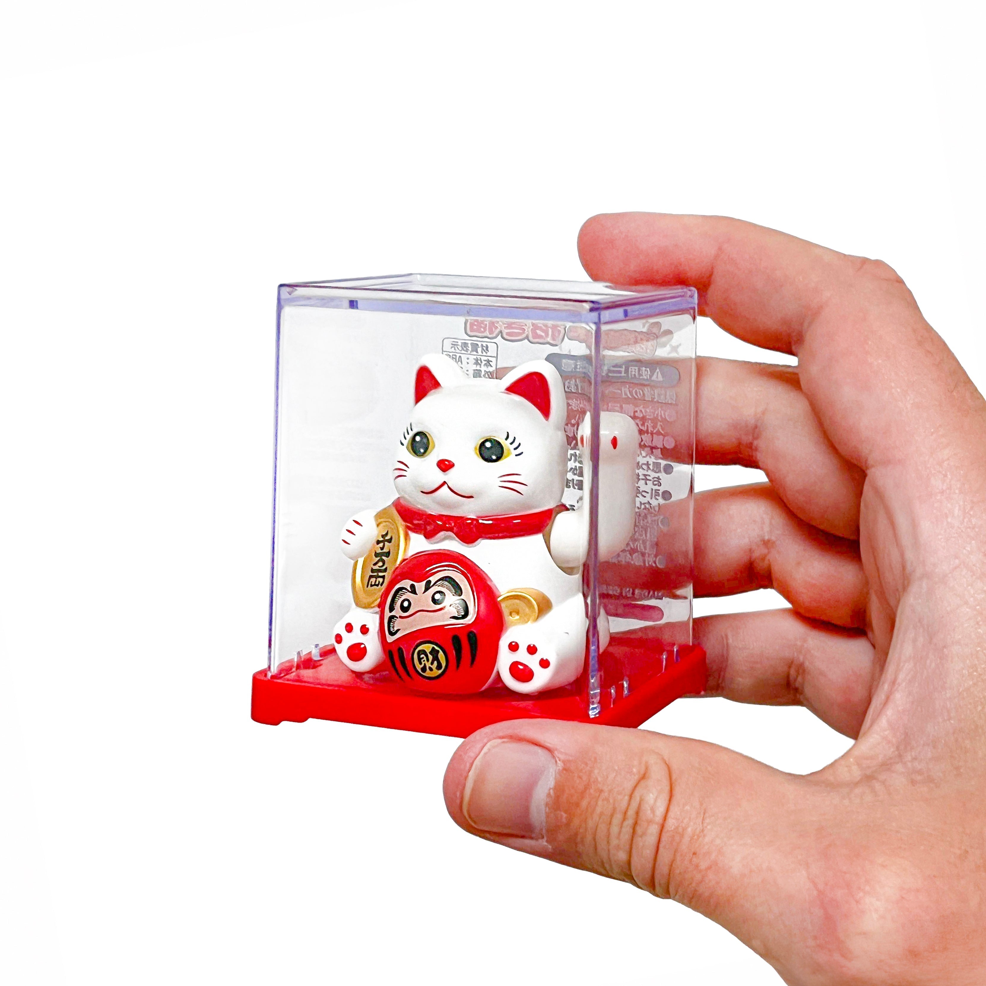 Ruchomy Solarny Kot Maneki Neko - Daruma