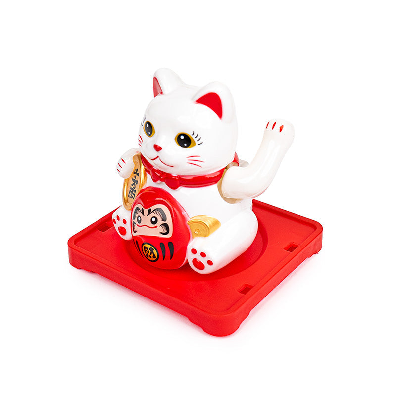 Ruchomy Solarny Kot Maneki Neko - Daruma