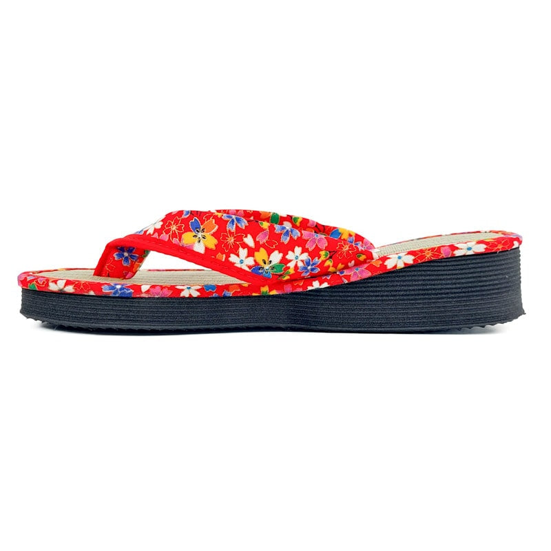 Sakura Red Japanese Zori EU 35 37