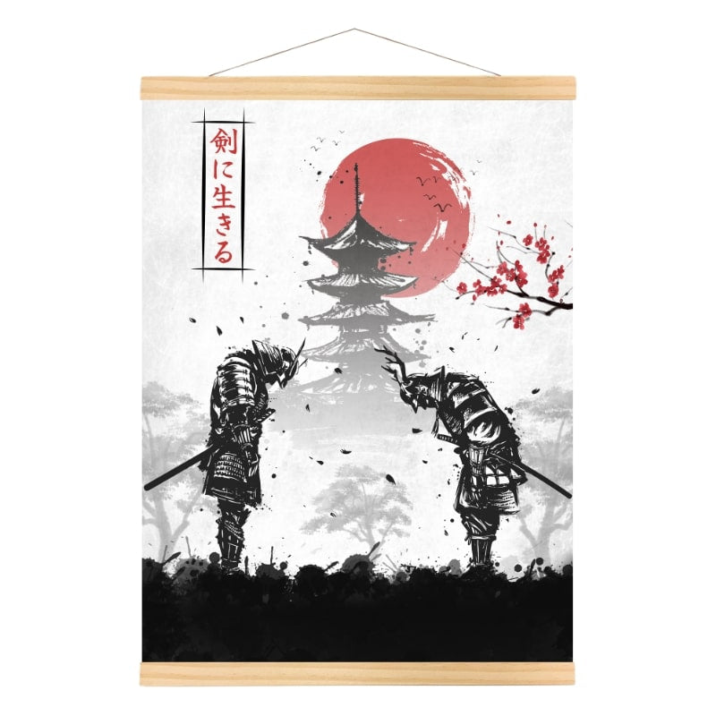 Samurai Duel japoński plakat A3